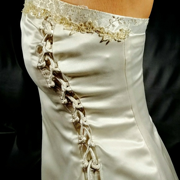 Gold Embroidered Wedding Dress