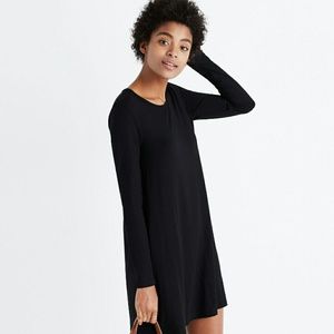 Long sleeve swing tee dress