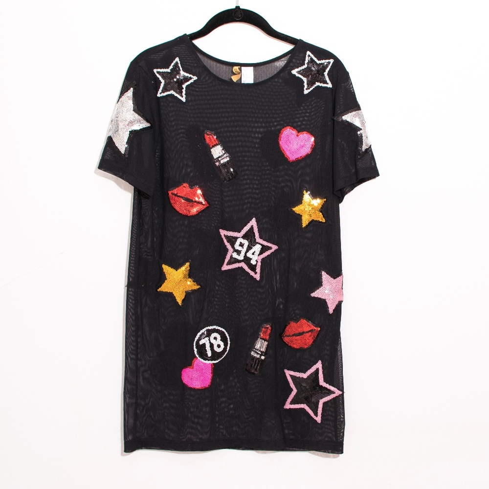 Sequin Black Party Dress H&M