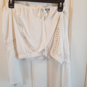 NWOT Bohemian off the shoulder crop top