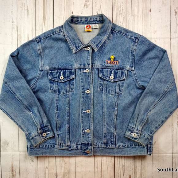 tweety bird jean jacket