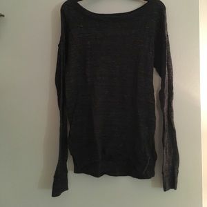 Heathered black sweater