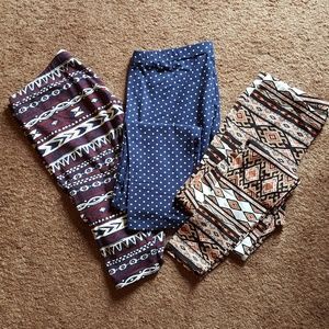 Leggings. Charlotte Russe. 3 pair. Excellent cond.