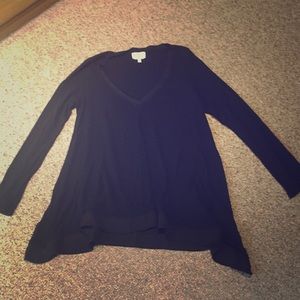 Anthropologie black flowy top