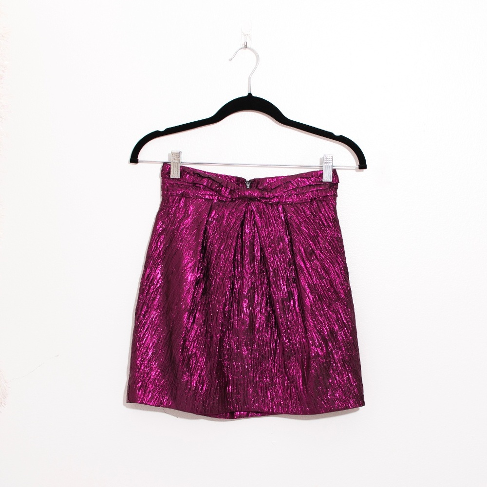 Metallic Pink Mini party skirt Urban Outfitters