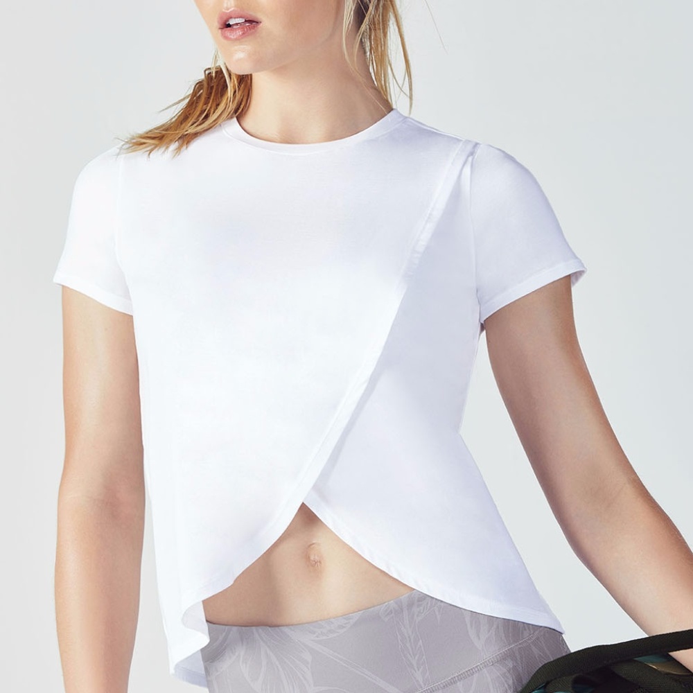 holiday sale! NWOT Veena Tee - draped overlay - Picture 4 of 7