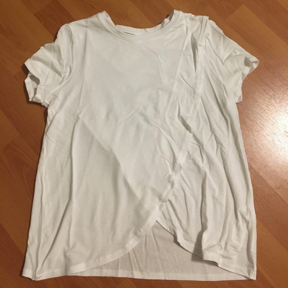 holiday sale! NWOT Veena Tee - draped overlay - Picture 7 of 7