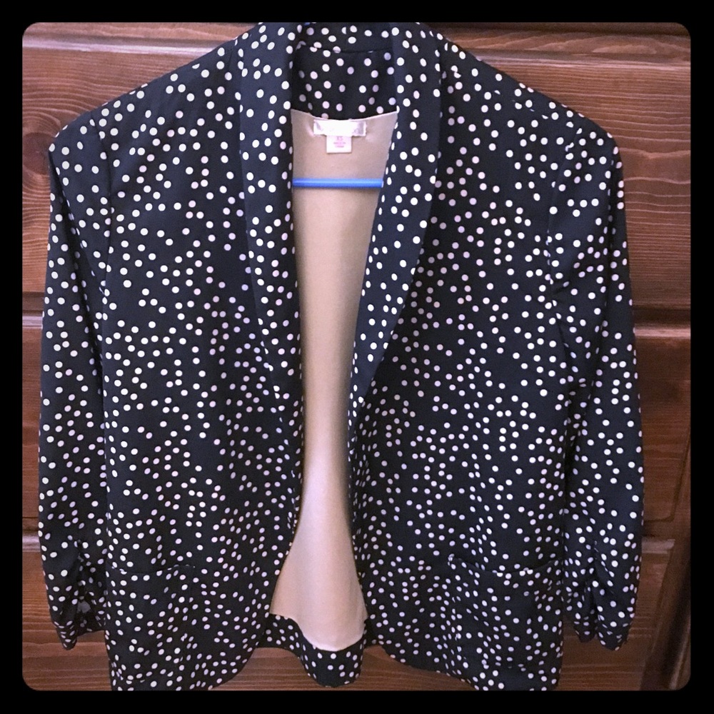 Cute Polka Dot Blazer- Like New!