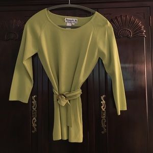 Bright Green Belted Top