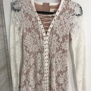 White lace dress