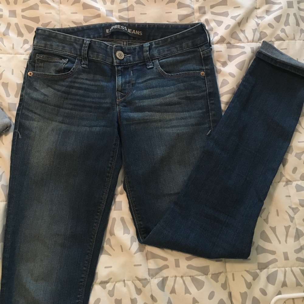 Express Stella Cropped Skinny Jeans sz2