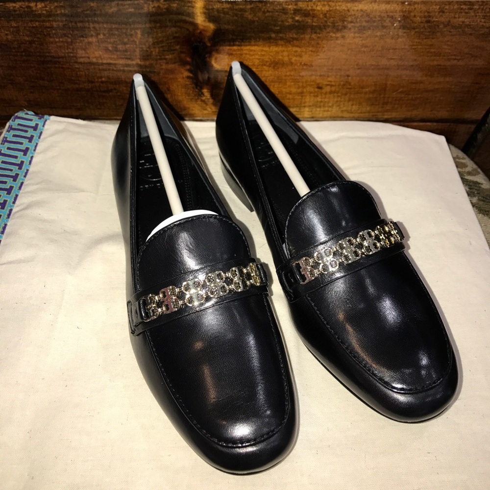 Tory Burch "Gemini Link Loafer - Kid Leather"