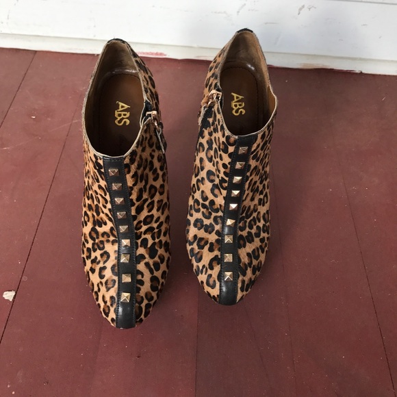Animal print heels pony hair boots.By ABC.Size71/2 - Picture 1 of 8