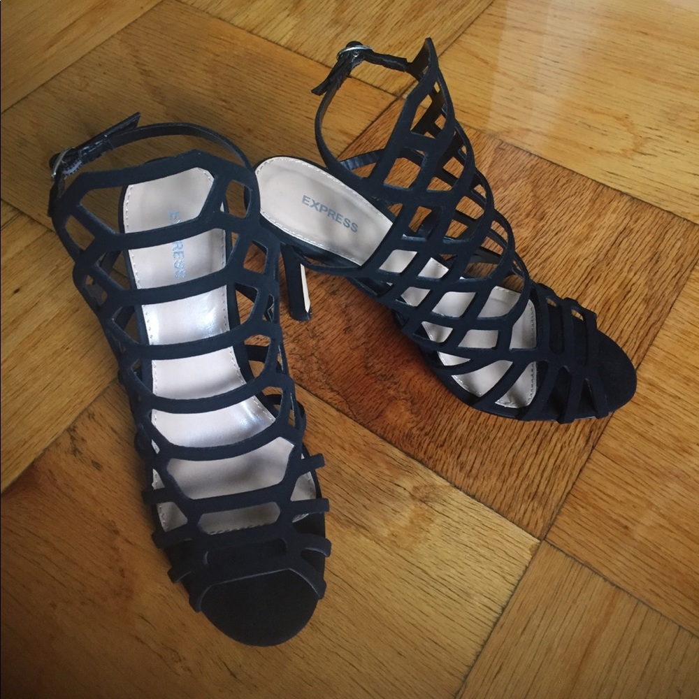 Express Cage Heels Size 6