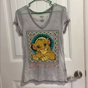 lion king simba vneck tshirt