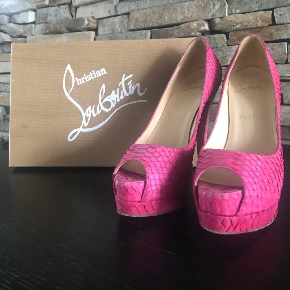 Pink Python Christian Louboutin Pumps
