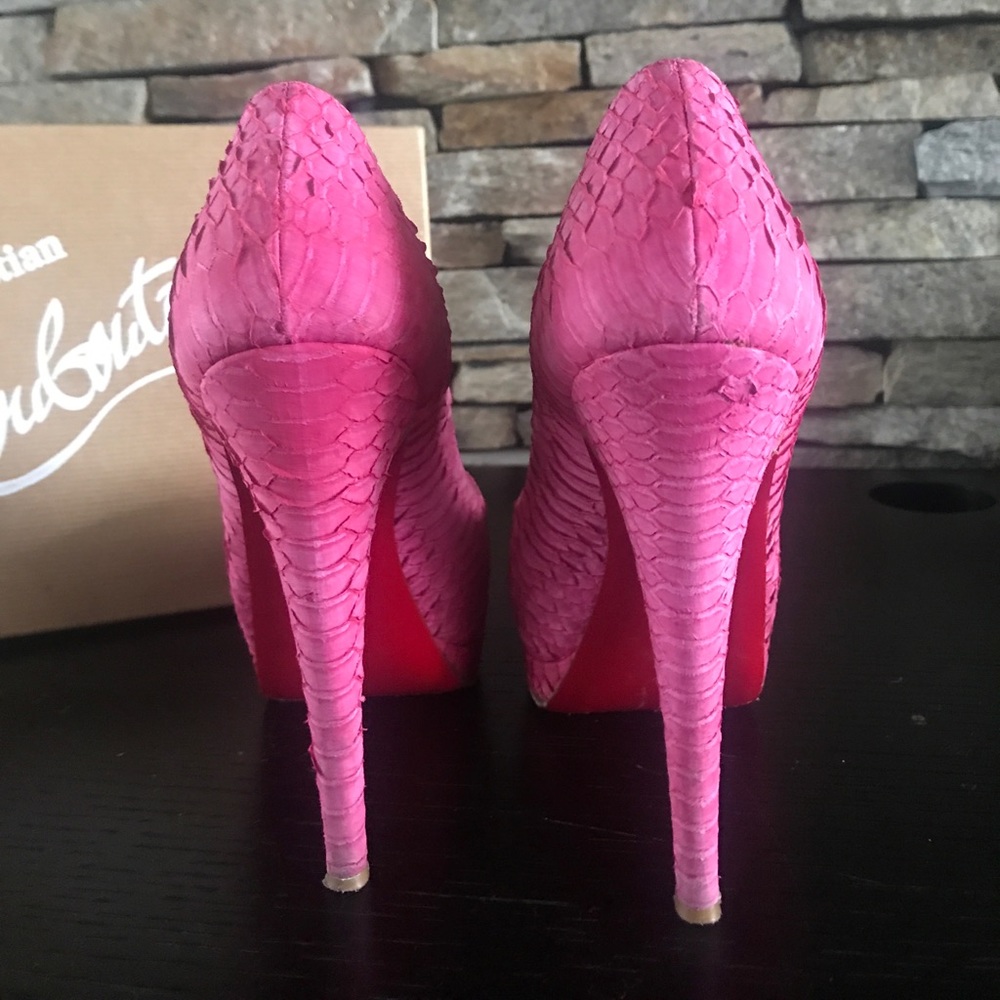 Pink Python Christian Louboutin Pumps - Picture 2 of 8