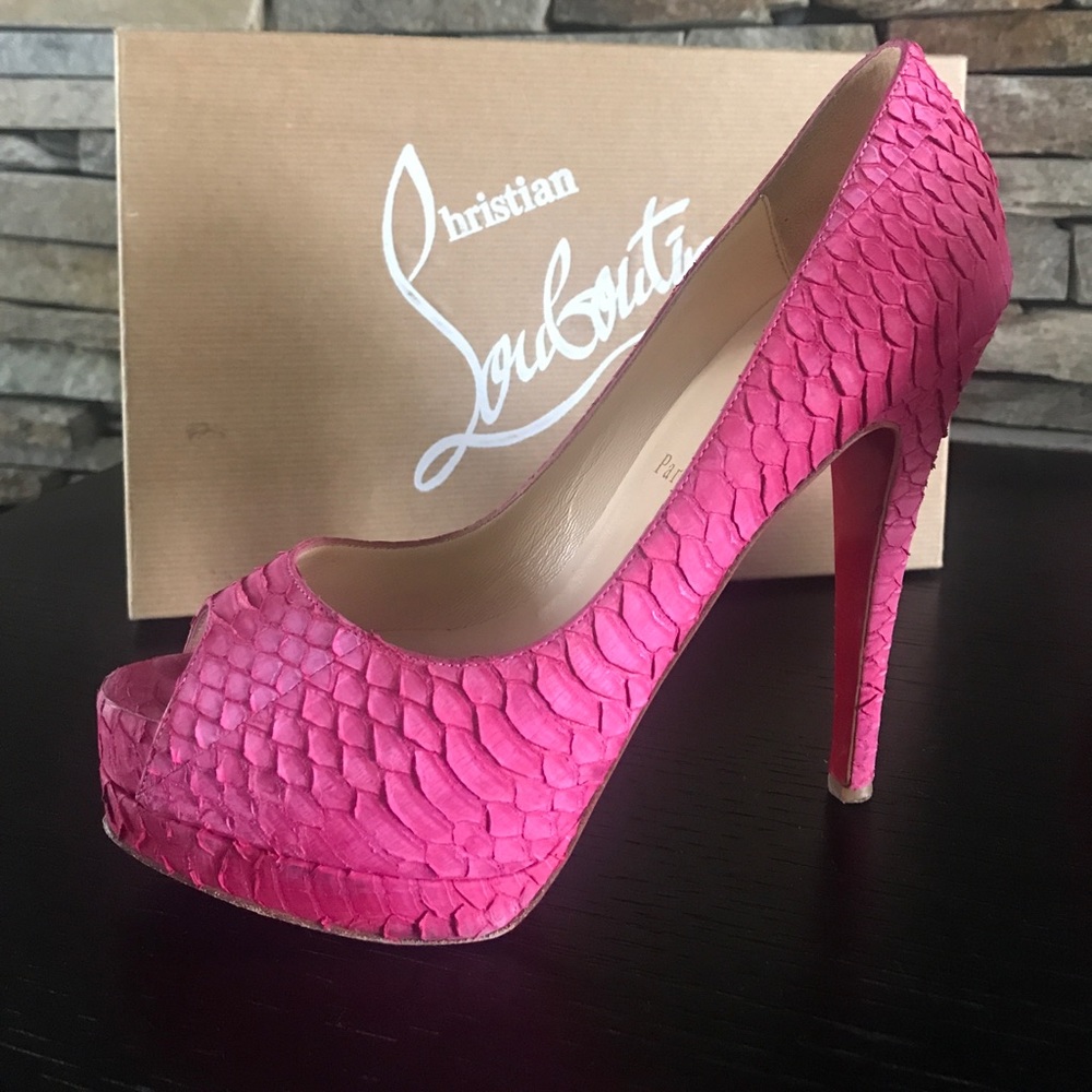 Pink Python Christian Louboutin Pumps - Picture 3 of 8