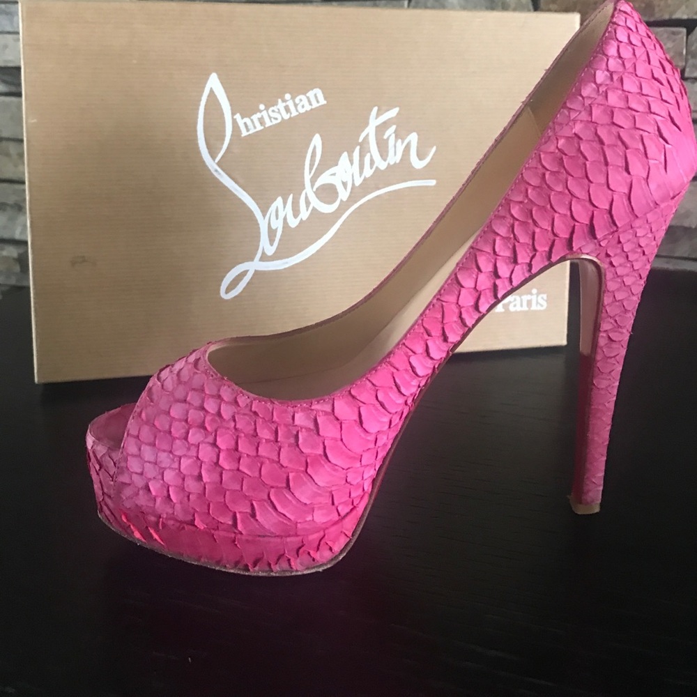Pink Python Christian Louboutin Pumps - Picture 4 of 8