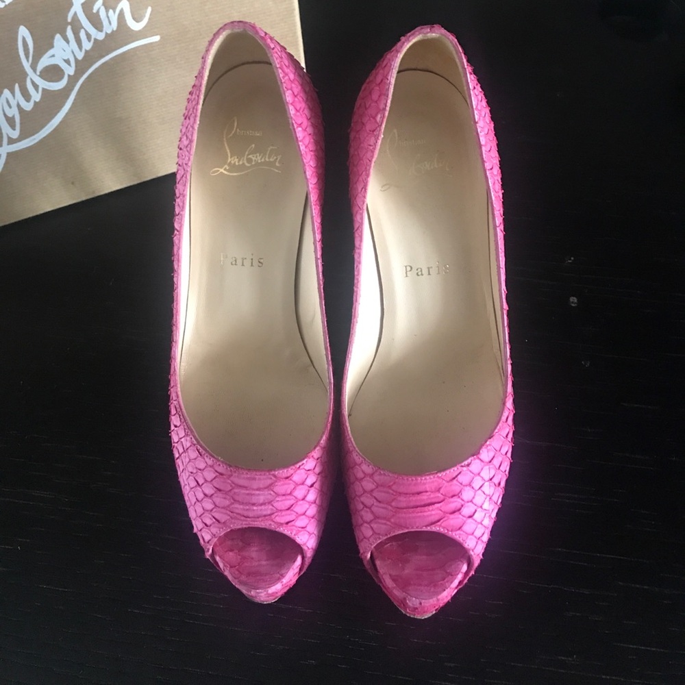 Pink Python Christian Louboutin Pumps - Picture 5 of 8