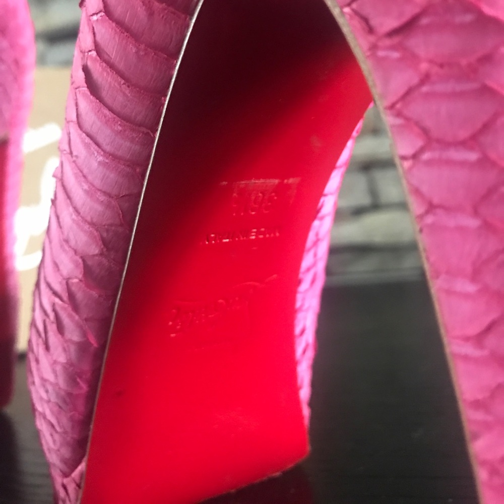 Pink Python Christian Louboutin Pumps - Picture 7 of 8