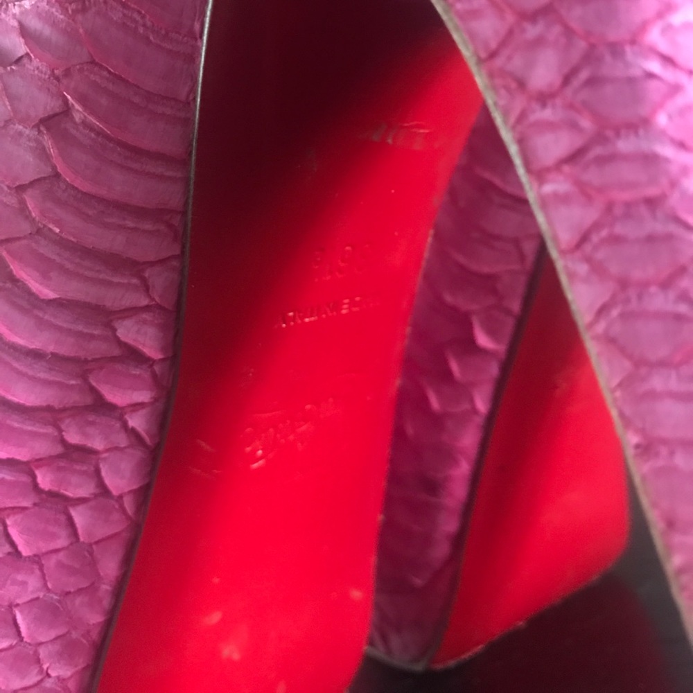 Pink Python Christian Louboutin Pumps - Picture 8 of 8