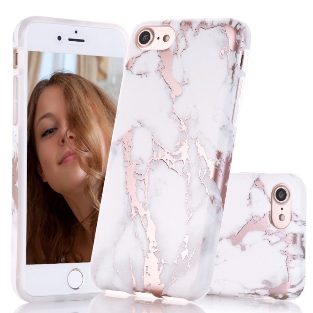NWT CHROME & ROSE GOLD iPHONE 7 CASE