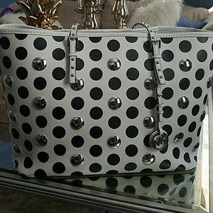 Michael Kors Jet Set Dot Studded Travel Tote