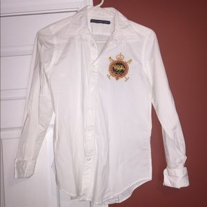 White Ralph Lauren Button up shirt