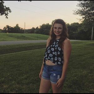 Crop top and short set