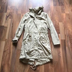 Long tan light jacket