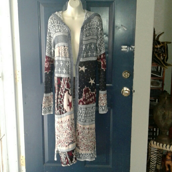 FREE PEOPLE Sweaters - FREE PEOPLE AMERICAN HOODED DUSTER