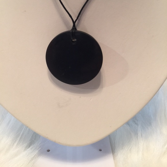 Shungite Pendant w/Flower of Life - Picture 2 of 2