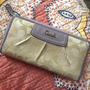Lilac Coach Wallet