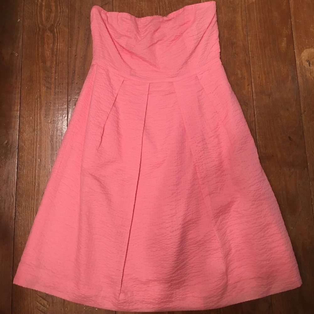 Jcrew pink strapless dress, 8 new!