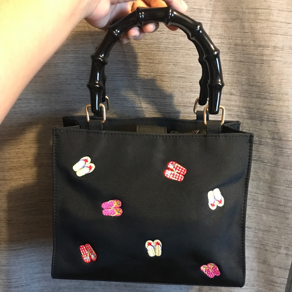 Vintage stamped hand bag