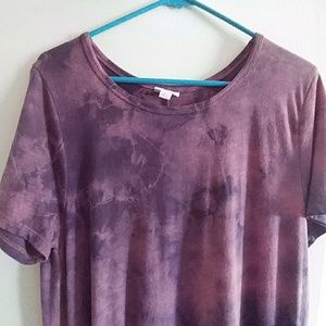 LuLaRoe Carly purple tie dye NWOT