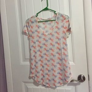 unicorn vneck tshirt
