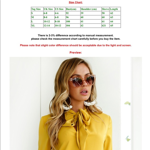 🔥Last 1 -Sale🌸Blush Bell Sleeve Pussy Bow Blouse - Picture 4 of 5