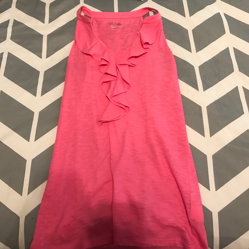 Illy Pulitzer ruffled tank top