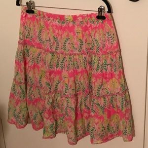 WHITE TAG Lilly Pulitzer millionaire's row skirt