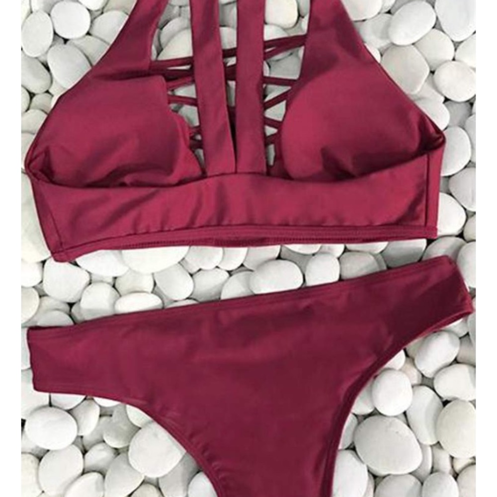 🆕 Cupshe Bikini Merlot Size Medium Itsy Bottom