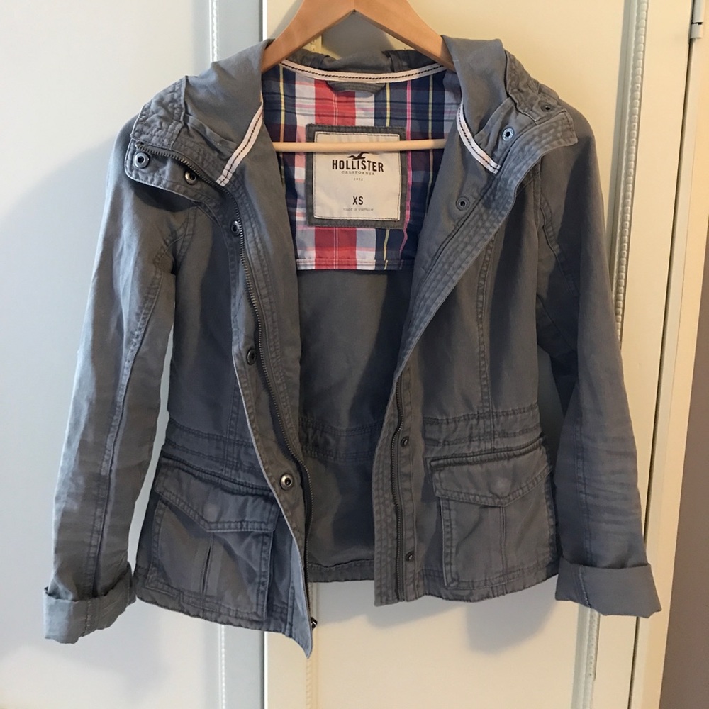 HOLLISTER DENIM ARMY JACKET