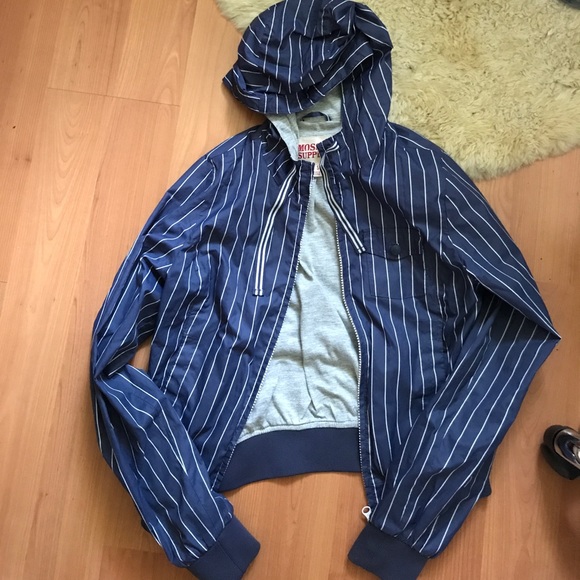Light Striped Bomber Jacket - Picture 2 of 4