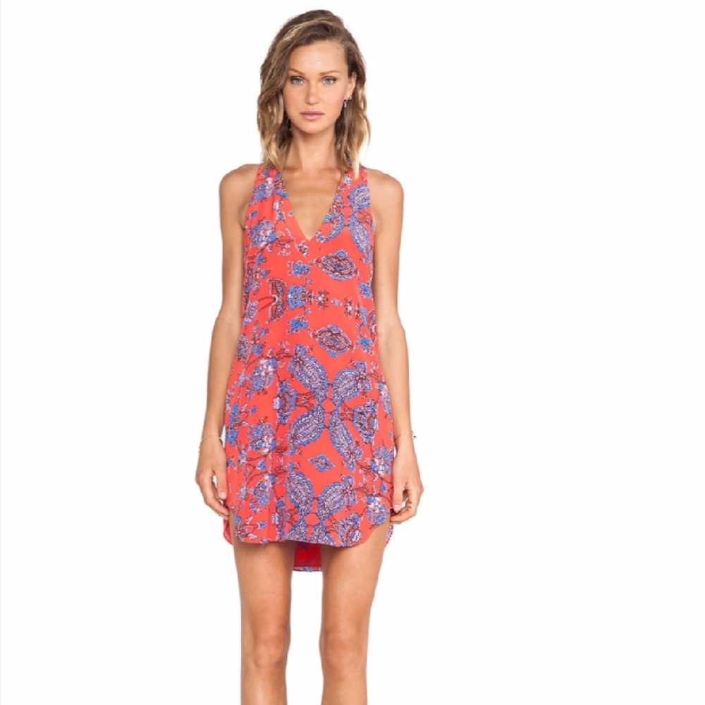 Rory Beca Irene Vneck Dress in Red
