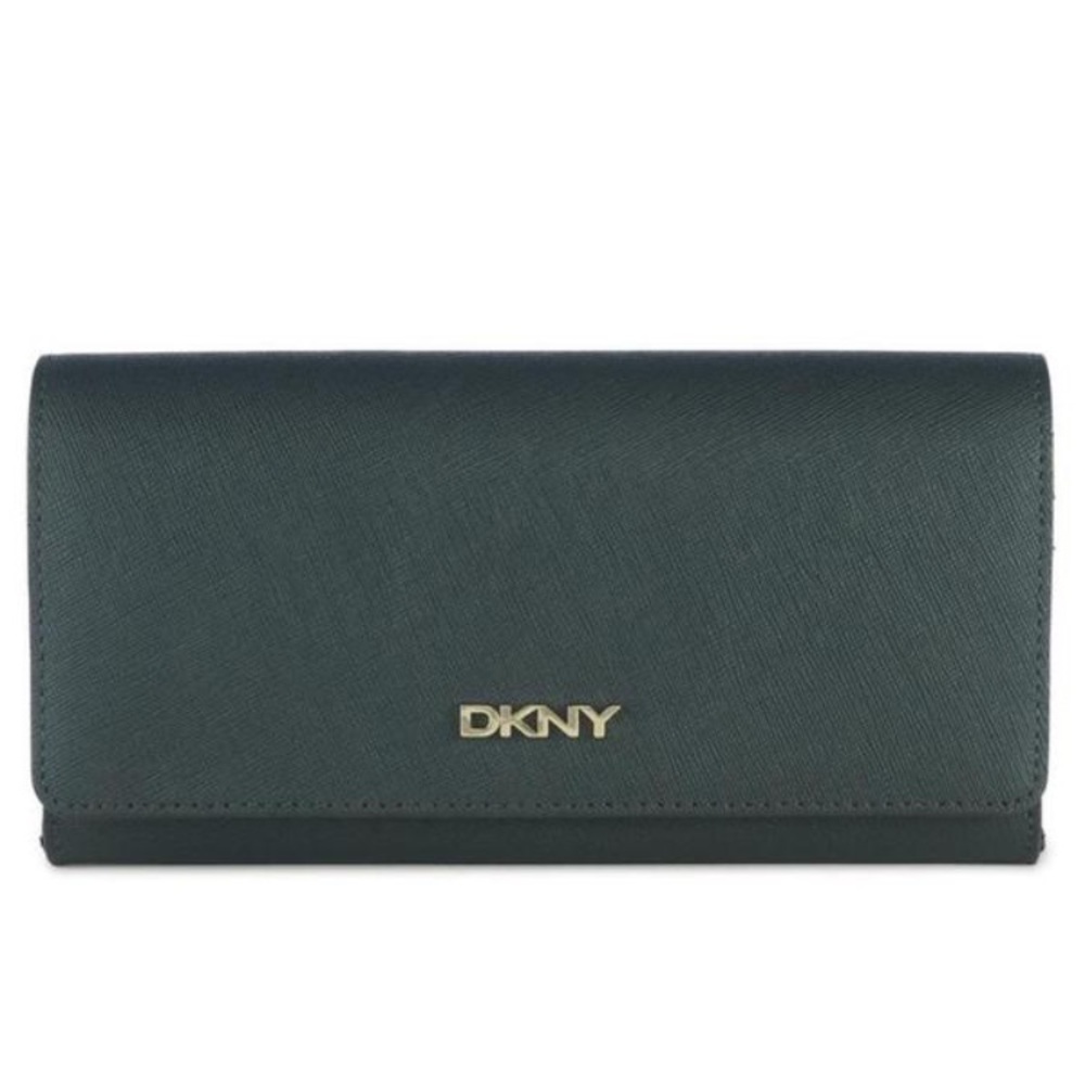 DKNY SAFFIANO LEATHER LARGE CARRYALL WALLET