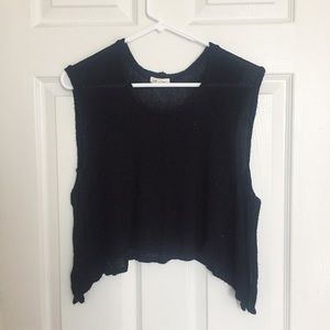 silence + noise • sheer stretch woven crop 🌹