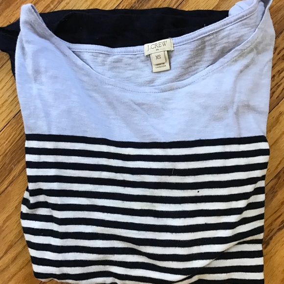 J Crew striped boatneck tee - Picture 1 of 2