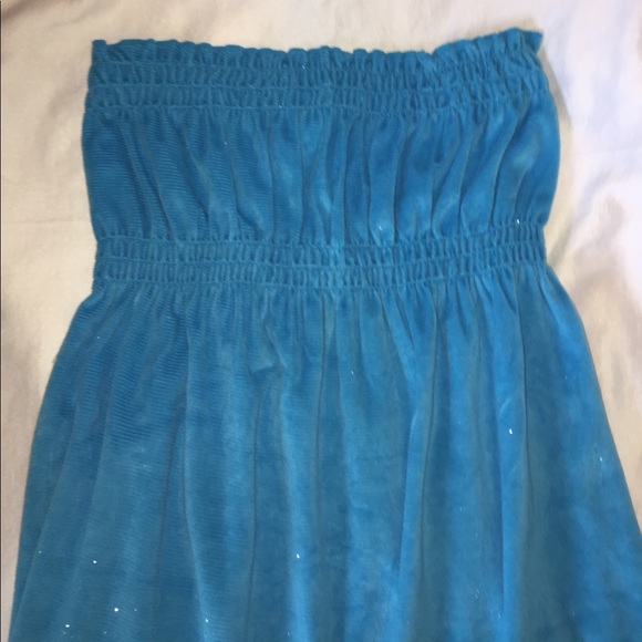 Sparkly Blue Beach Coverup - Picture 1 of 2