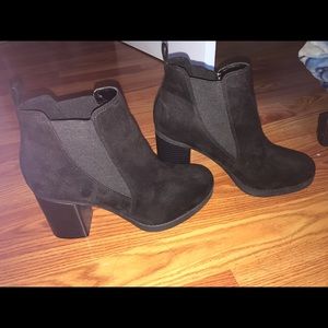 Black ankle boots